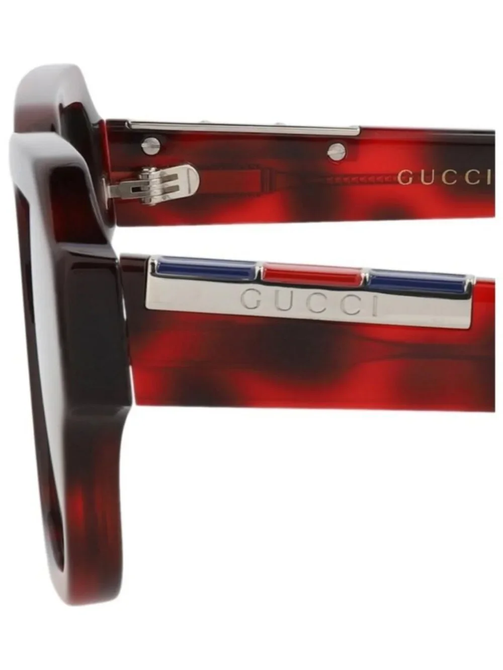 New Gucci Mens Square/Rectangle Havana Havana Grey Fashion Designer Sunglasses